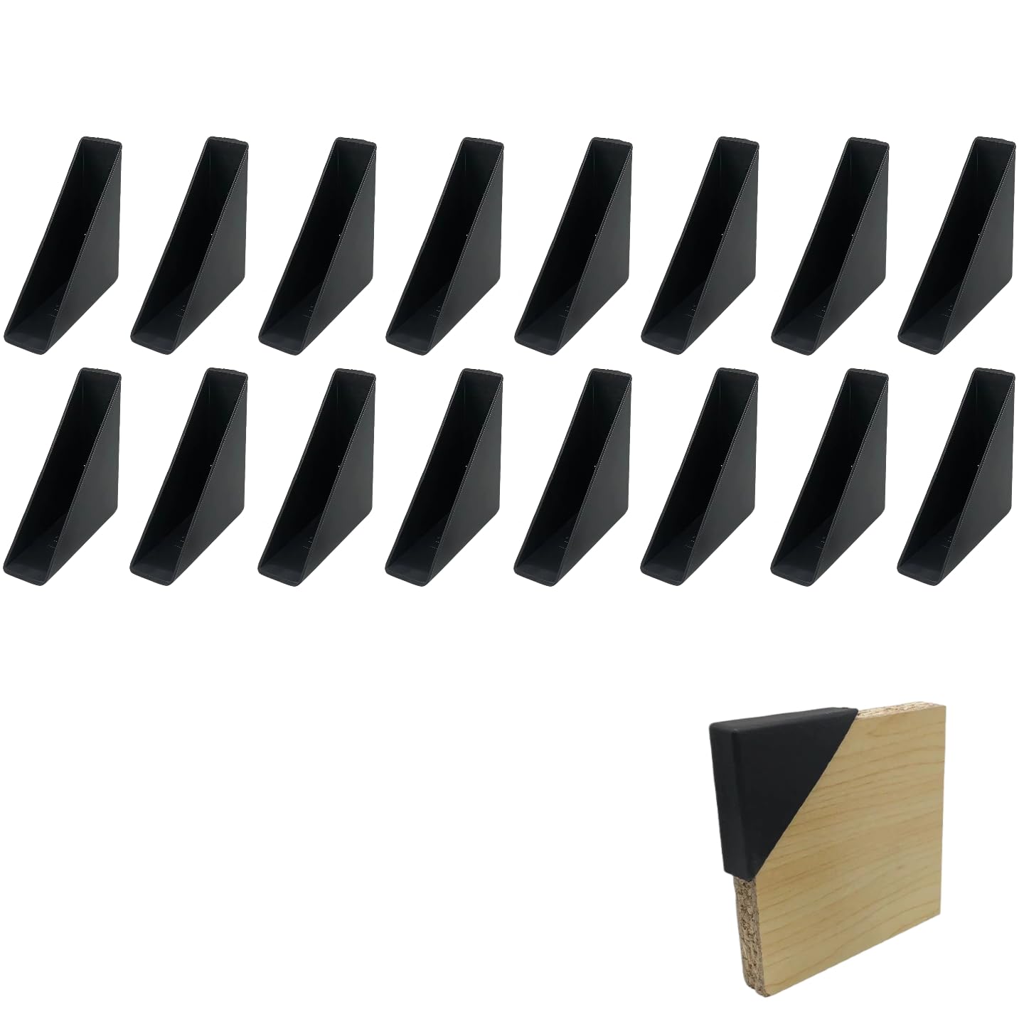 16pcs Plastic Corner Protector For Table,Furniture,Picture Frames Glass,Shelf Corner Guards,15MM