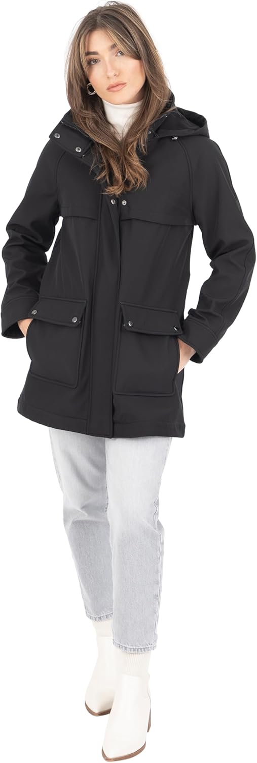 Nine West womens Softshell Jkt With Hood