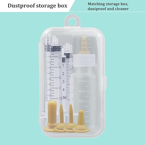 Miniatura 8 de Kit de biberón de lactancia para mascotas, kit de herramientas de alimentación para mascotas, jeringa de riego líquido con punta suave para perro,