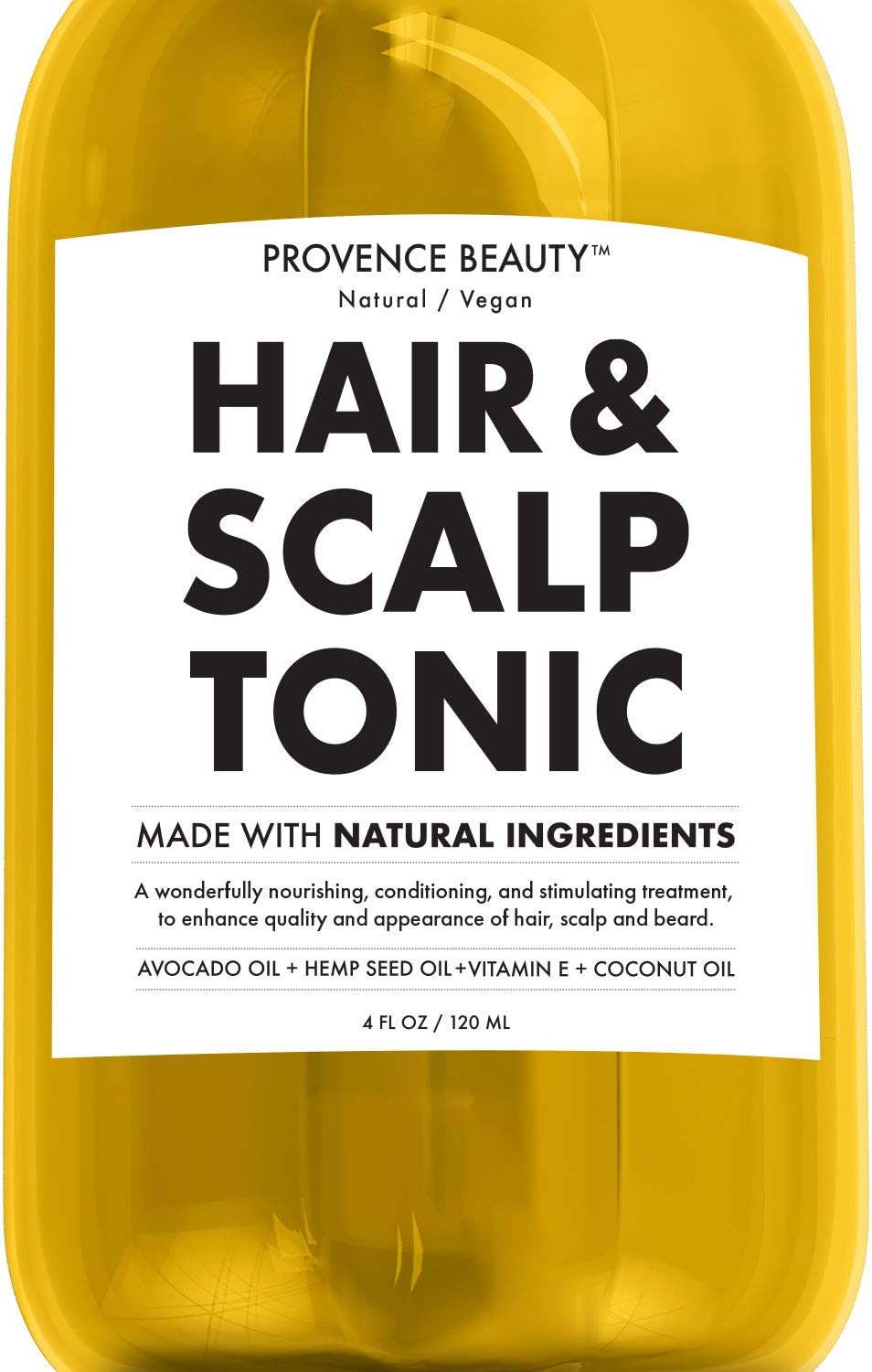 Provence Beauty | Hair & Scalp Tonic - Multi-purpose Oil (Skin Moisturizing, Nail Strengthening, Cleansing and Beard Grooming) | Nature Made Essential Oils - Potent All-in-One Solution | 4 FL OZ
