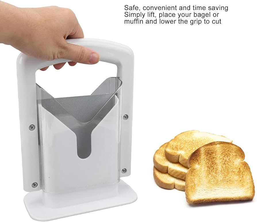 Bagel Snijmachine - Roestvrij Staal Keukengadget Voor Brood, Toast En Muffins