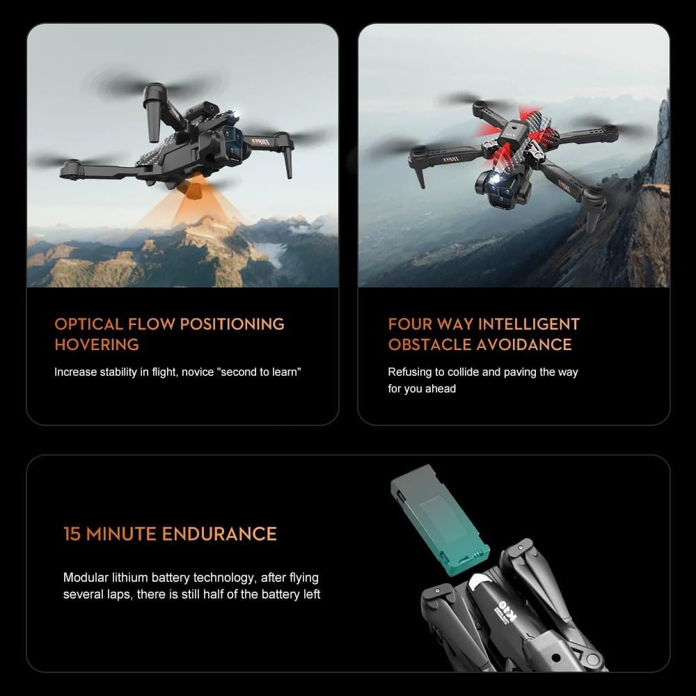 OBABO K10 Max Drone battery installation