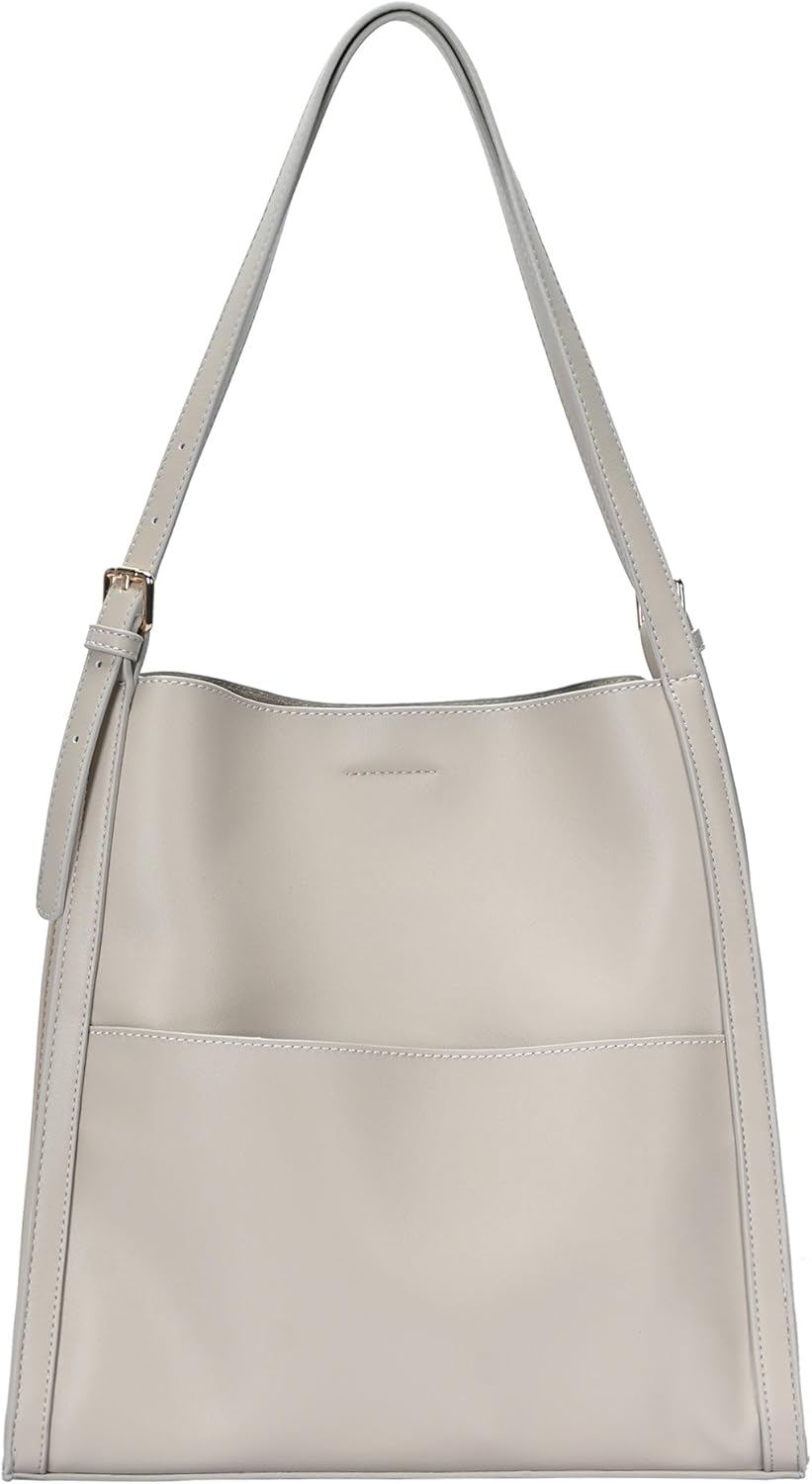 Sadie Tote Bag | Vegan Leather Shoulder Bag for Women | Triple Compartment Handbag with Adjustable Straps & Multiple Pockets