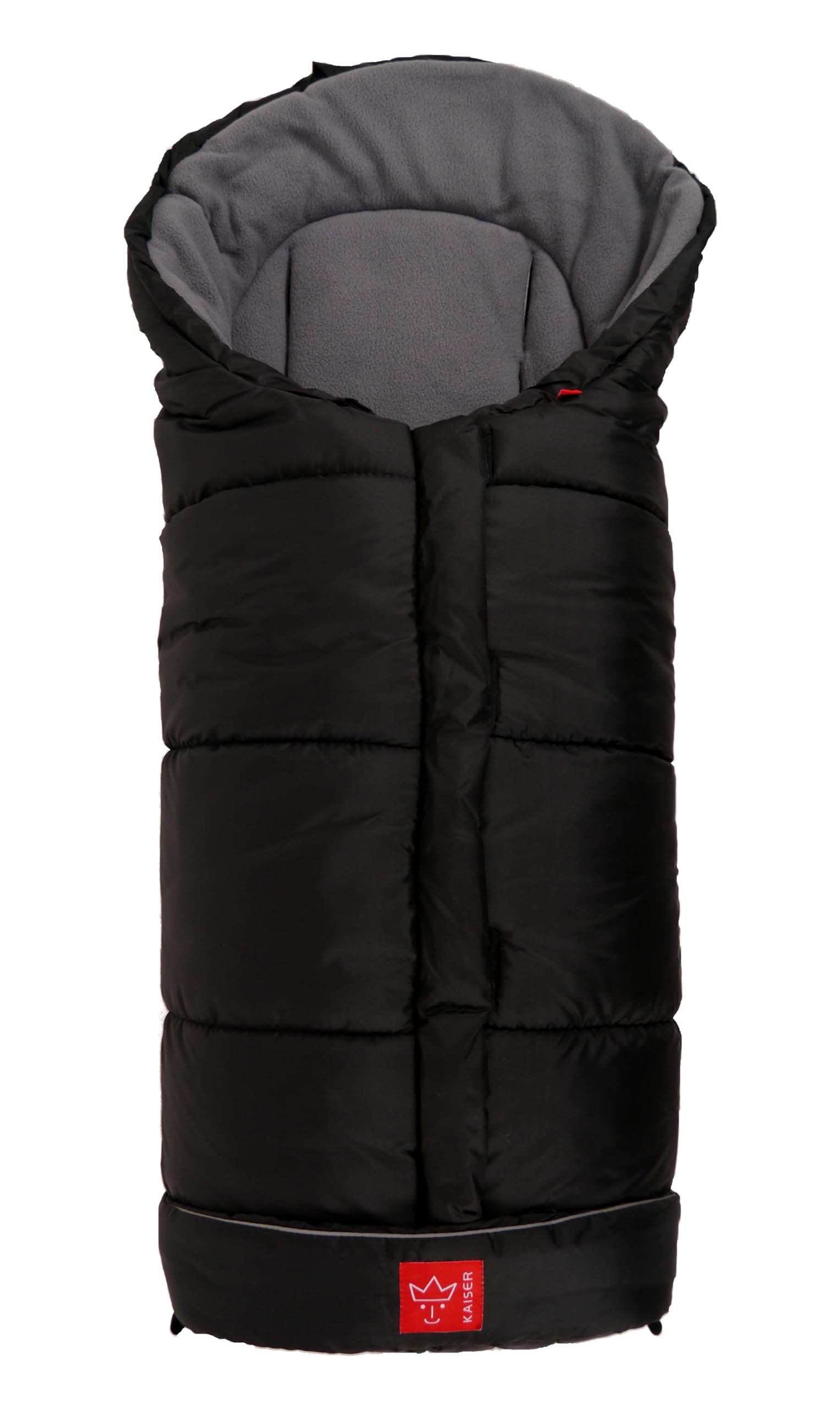 Kaiser Iglu Thermo Fleece Fußsack, schwarz hellgrau