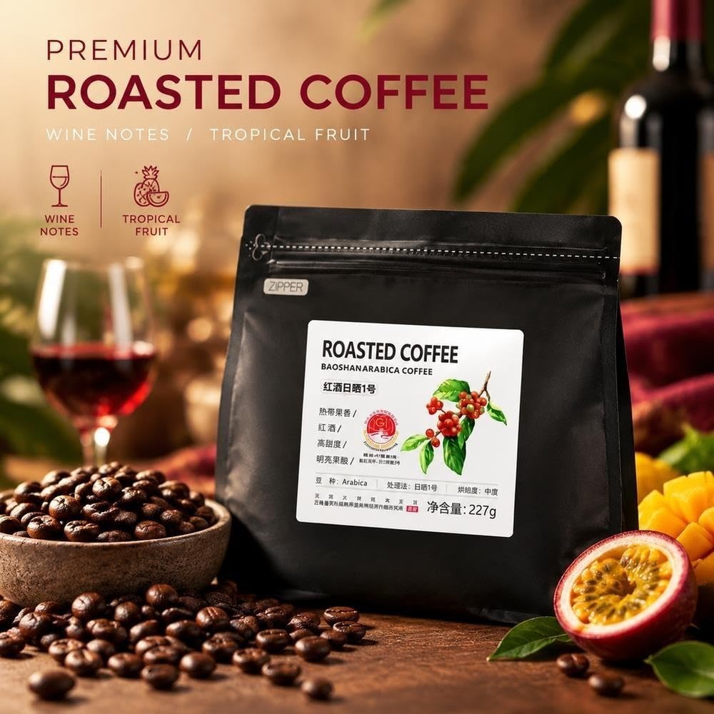Café Arábica en Granos Secados al Sol 227g