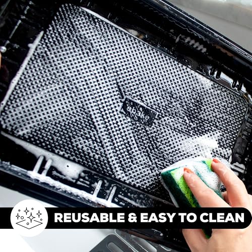 6 Pack Catering Trays with Lids – 13" Serving Tray with Lid, Heavy Duty Recyclable Plastic Party Platters for Catering, Buffet, Picnics & Events – Food Trays with Clear Lid (13.39 × 9.84 × 2.95 inch) - Image 6