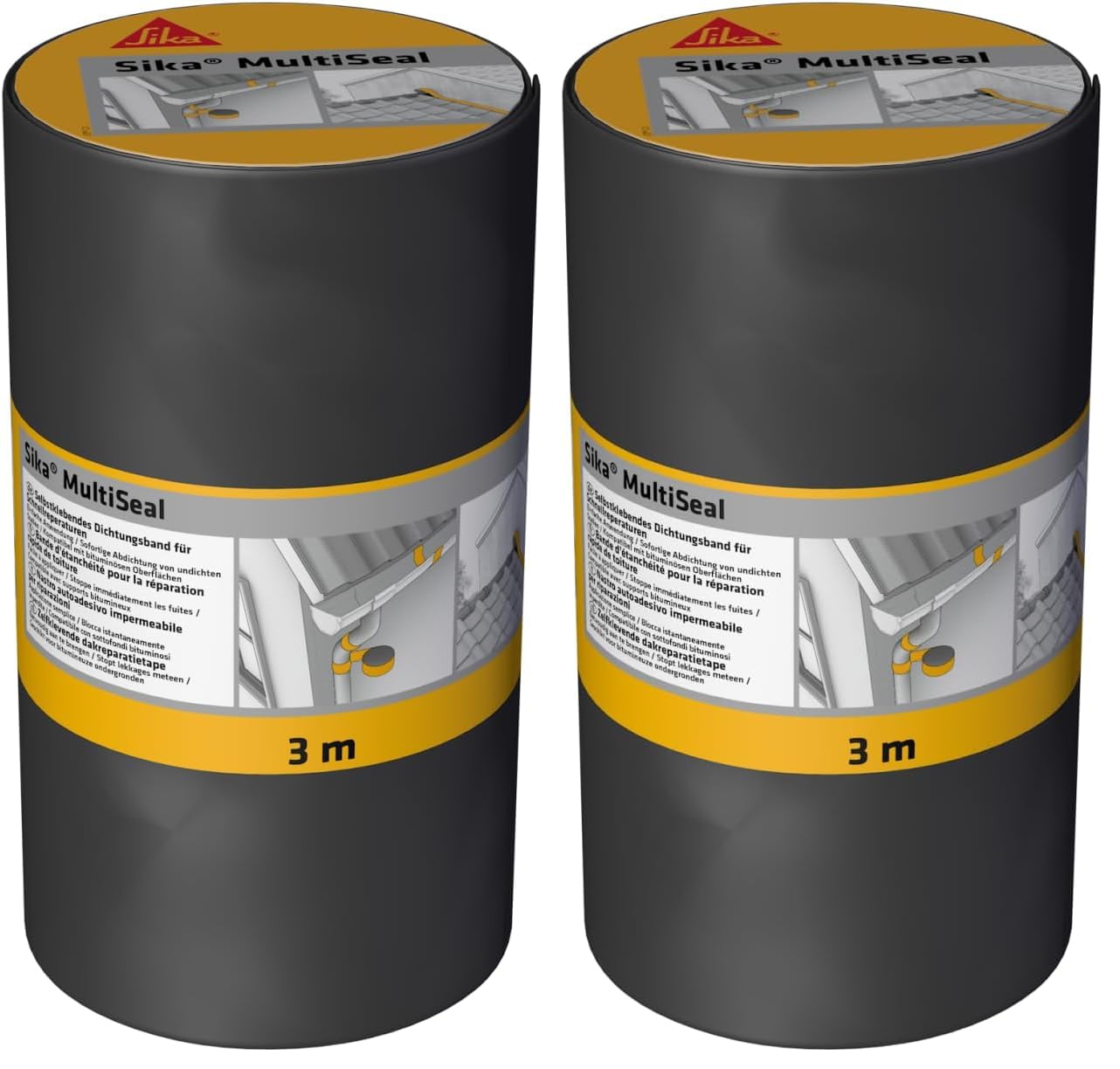 Sika Multiseal Blinkendes Klebeband, 200 mm x 3 m (Packung mit 2)