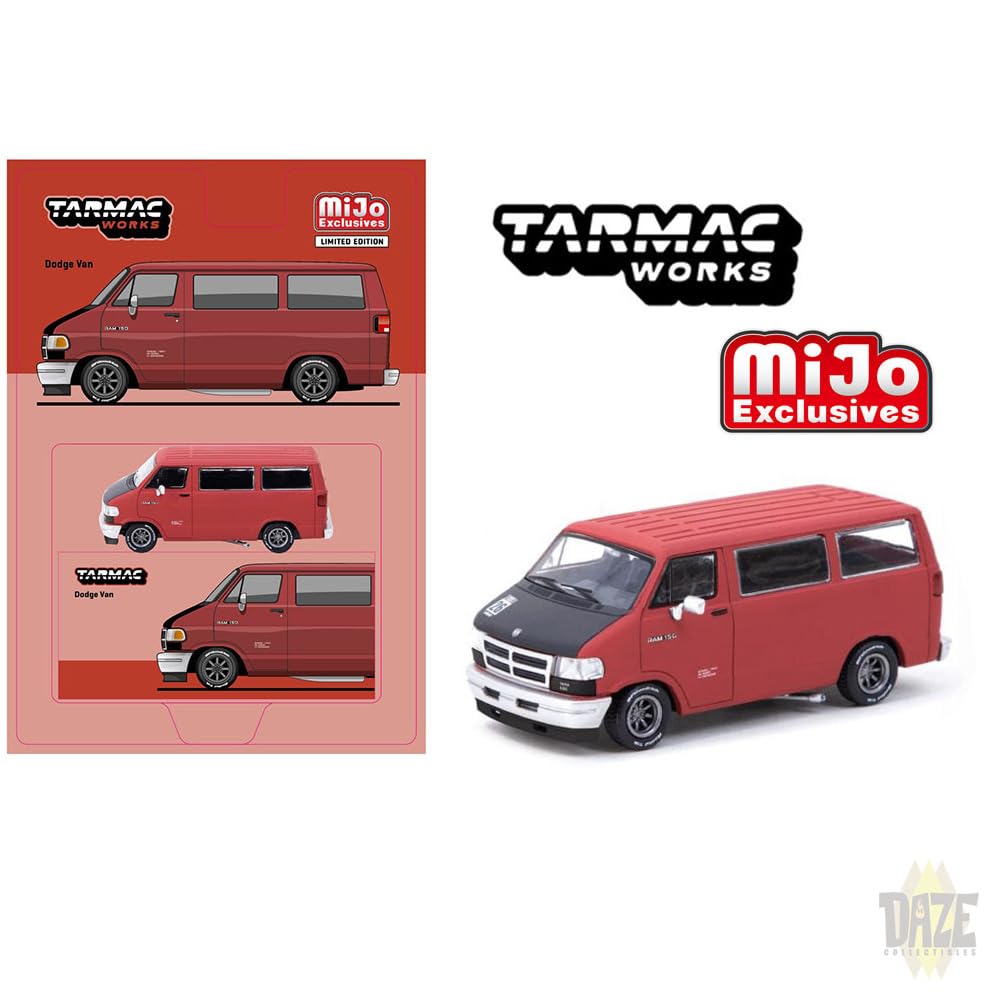 新品未開封品★TARMAC ターマック　ハローキティフードトラックダッジバン Tarmac Works 1/64 Dodge Van Hello Kitty Food Truck