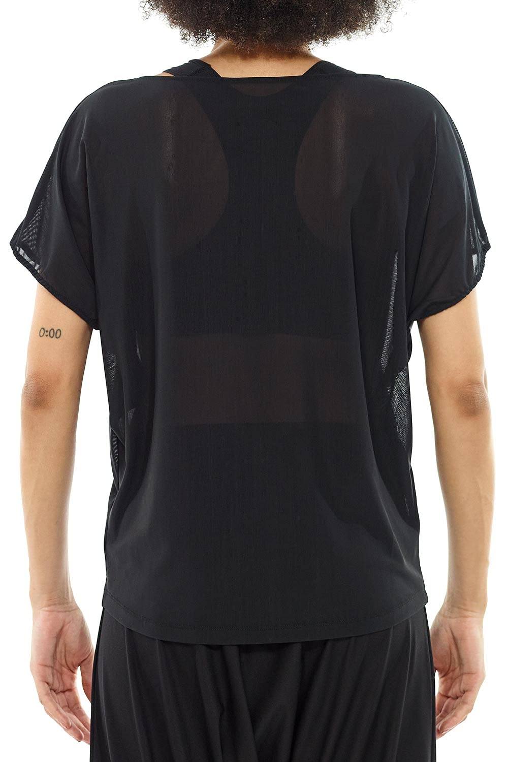 WINSHAPE Winshape Damen Funktionelles, Leicht Transparentes Mesh-Dance Top Dt105 T-Shirt Donna (Pacco da 1)