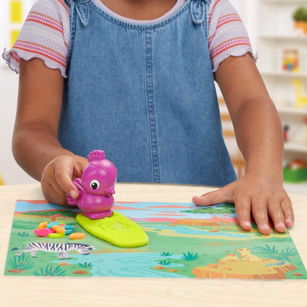 Play-Doh Growin' Mane Lion and Friends Playset, Animal-Themed Sets for Girls and Boys, Kids Toys