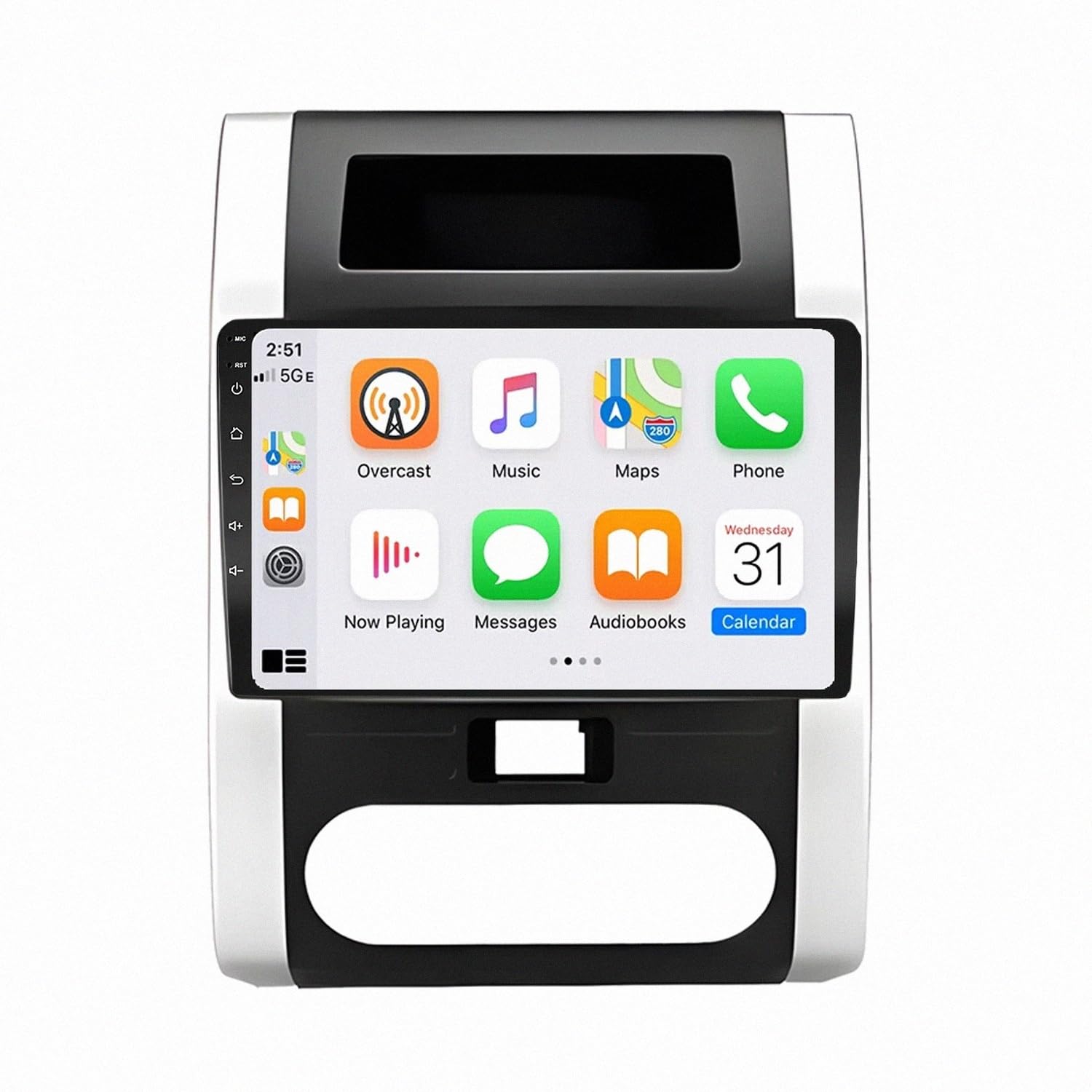 Radio Macchina Touch Screen per Nissan X-Trail X Trail 2 T31 2007-2015 Wireless Carplay Android Auto Stereo Auto Bluetooth Ips con Pantalla Táctil con Gps, 8 Nucleo 6G+128G