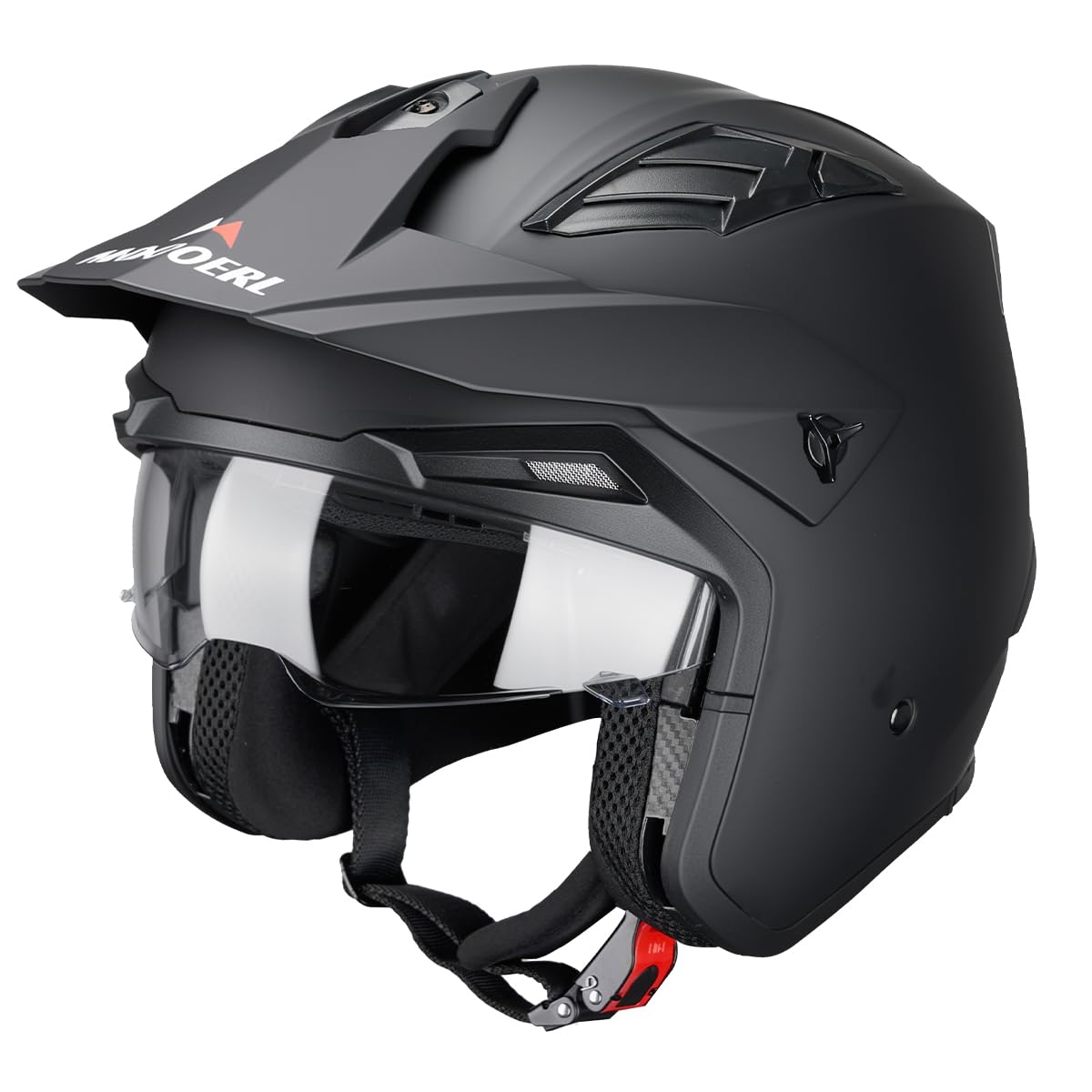 Casco Streetfighter | ECE 22.06 Homologado | Casco Jet con Visor Solar Retráctil | para Scooter & Moto & Ciclomotor