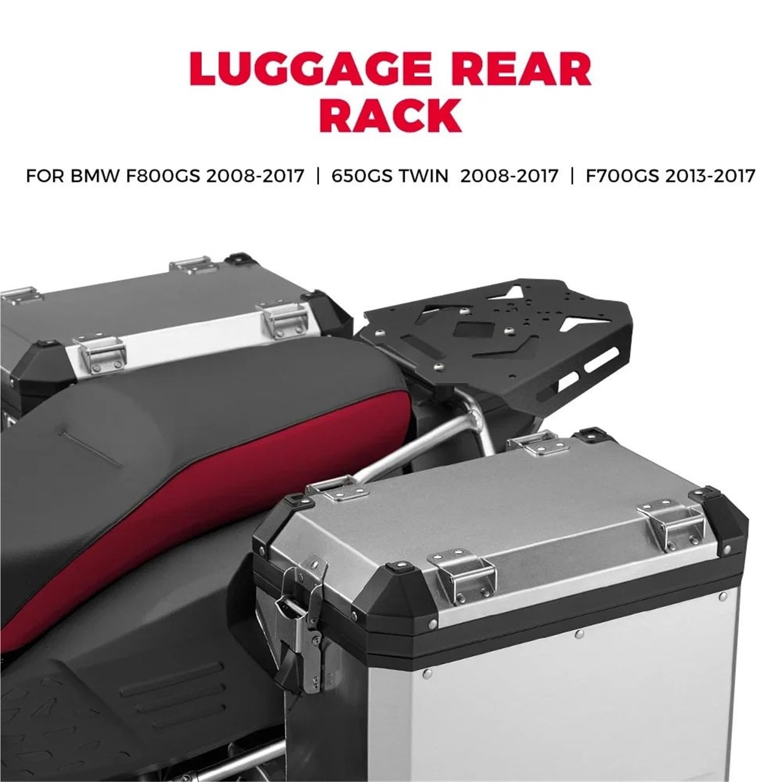 Uchwyt Topcase Pasuje do BMW F800GS F700GS F650GS Adventure 2008-2018 Tylny bagażnik motocyklowy motocyklowy Wspornik
