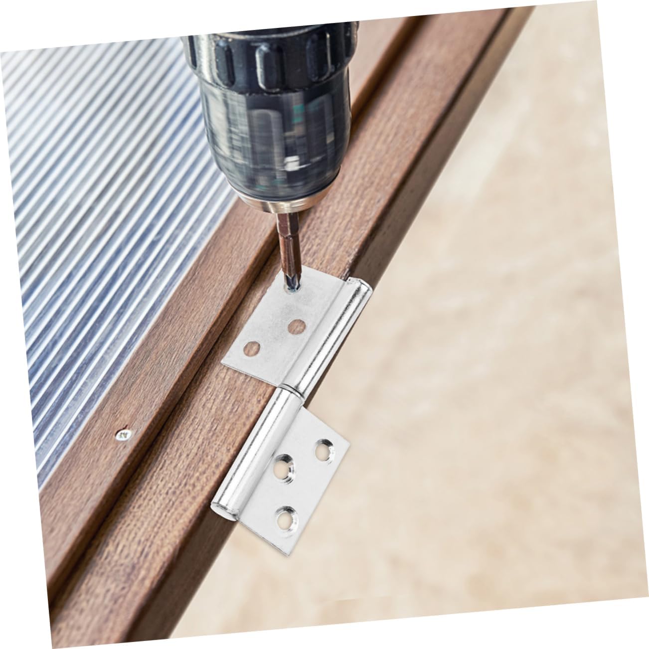 Tofficu 24pcs Detachable Door Hinges Flag Hinges for Doors Easy to Install Resistant for Home Use