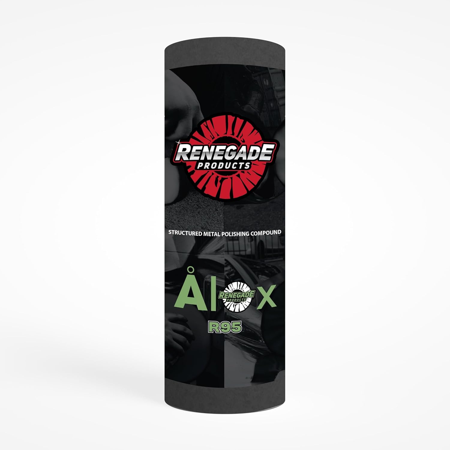 Renegade Products AlOx Aluminum Oxide Polishing Compound Bars for Aluminum, Stainless Steel, Brass & Copper-No Filler (R1: Very High Cut (Red), Full Tube)