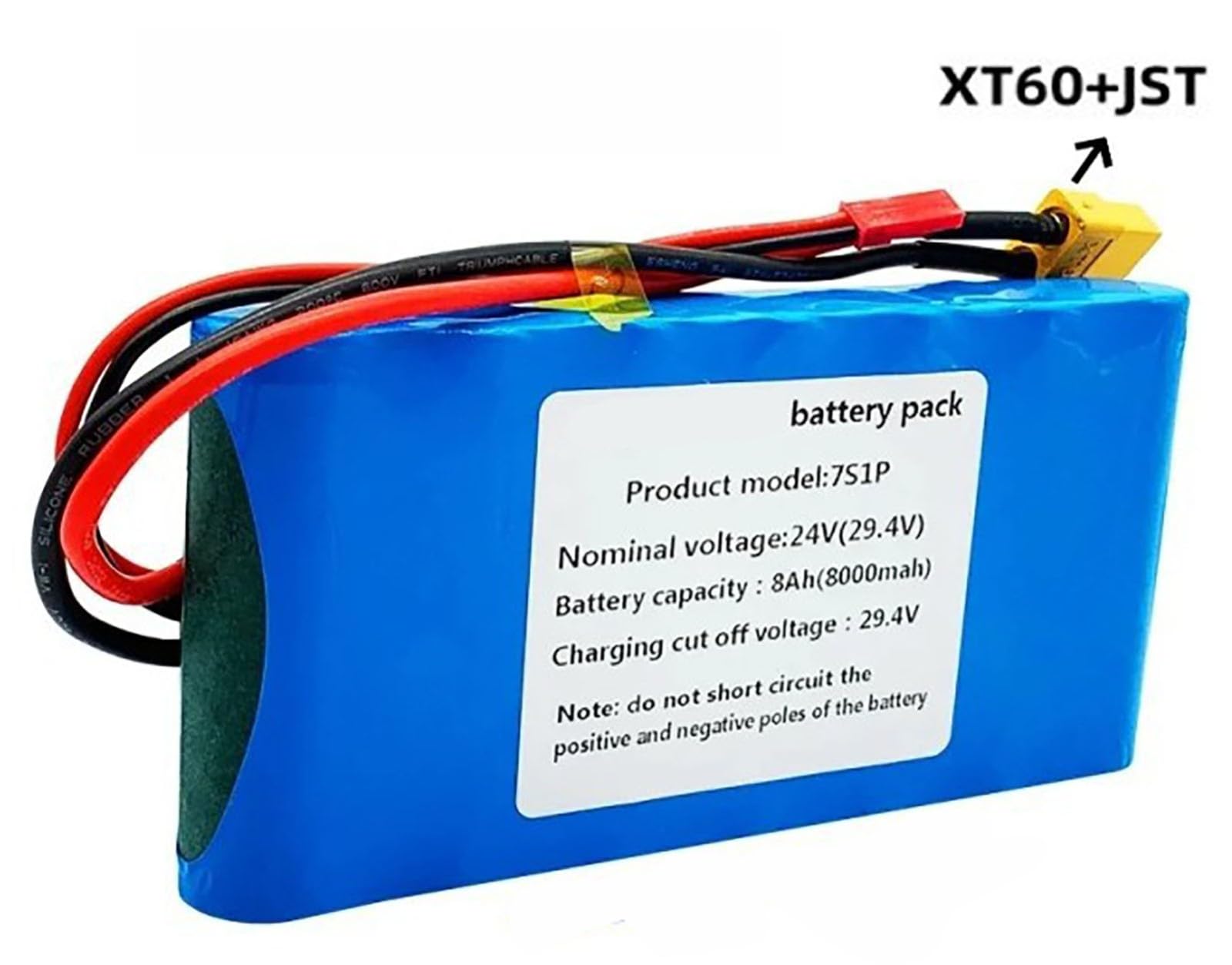 Batterie pour Scooter Électrique 24V 8Ah Batterie pour Vélo Électrique 29.4V 8000Mah Batterie Rechargeable avec BMS pour 50W 100W 150W 200W Moteur