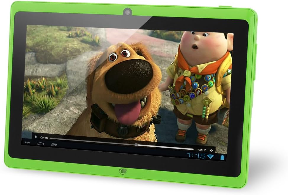 Vuru JR. 8GB 7" Tablet PC, Android Jellybean 4.1, Dual Camera, Dual Core 1.5 GHz - Green