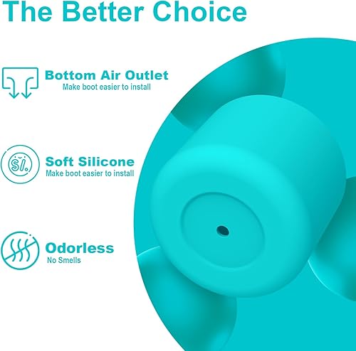 Vista 83 de 2PCS Silicone Water Bottle Boot for Owala 24oz 32oz 40oz, Anti-Slip Protective Sleeve Bottom Bumper Protector for FreeSip, Twist, and Flip Stainless