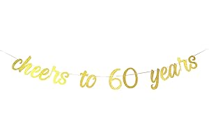 Cheers to 60 Years Banner: The Ultimate 60th Birthday Bash Companion