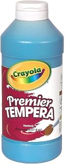 Crayola Neon Tempera Paint, Light Blue Kids Paint, 16 Ounce Squeeze Bottle