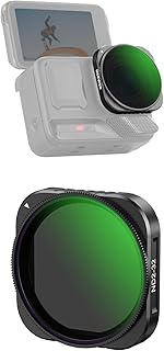 NEEWER 可変NDフィルター コンパチブル Ace Pro/Ace Pro 2 スナップオン式 マルチコートHD光学ガラス 調整可能 ND2-32 減光フィルター アクションカメラレンズフィルターアクセサリー FL-C19