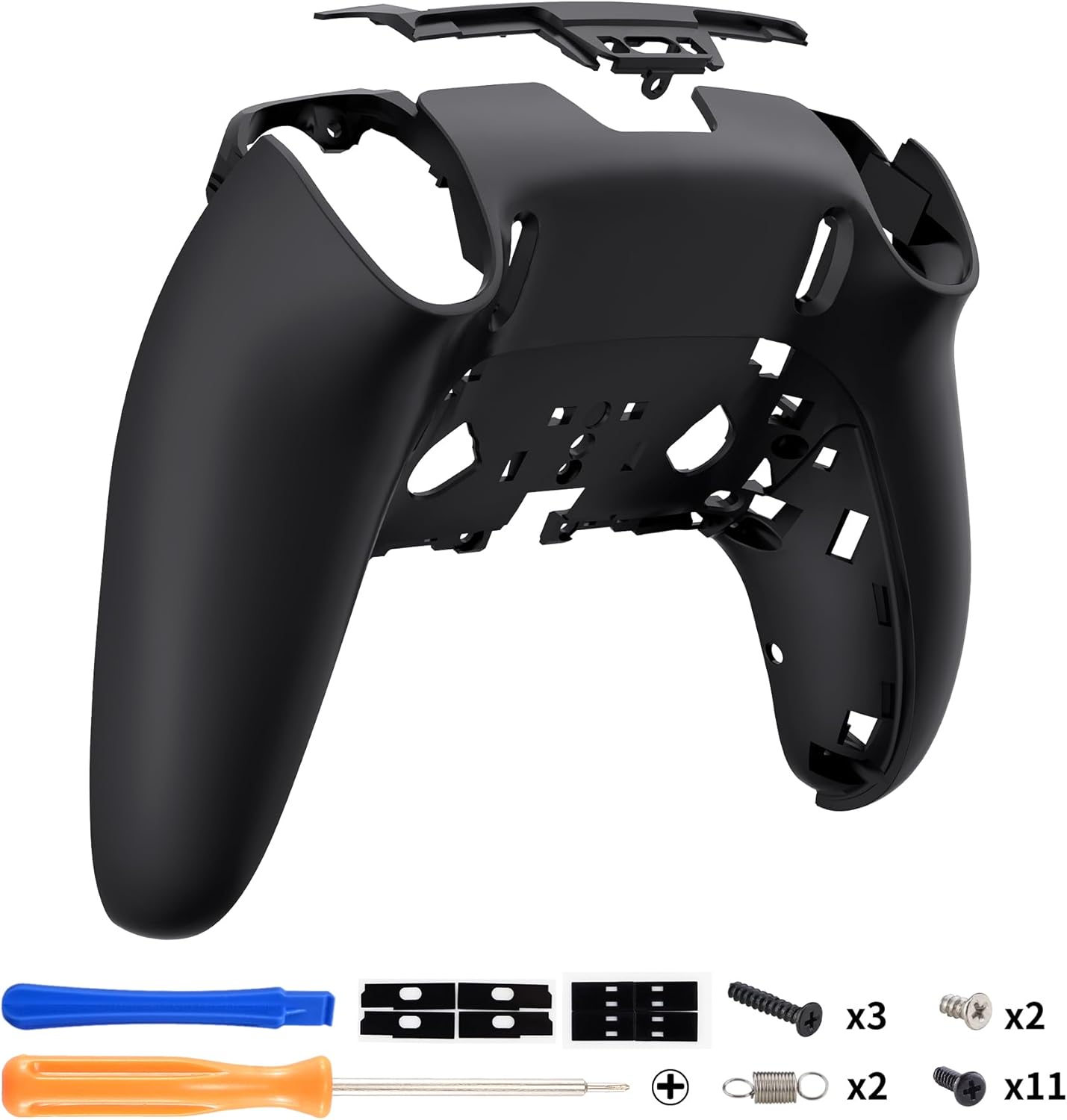 eXtremeRate Custom Back Plate Bottom Shell Compatible with ps5 Edge Controller, Black DIY Replacement Back Shell Cover Compatible with ps5 Edge Controller - Image 4