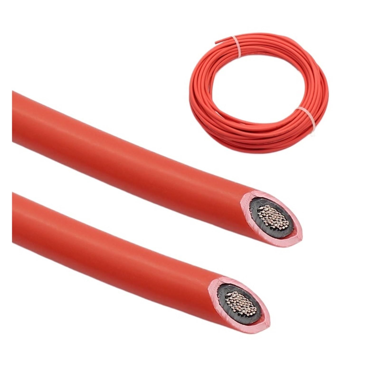 Cable fotovoltaico Solar de 100 metros/rollo, Cable fotovoltaico de 4 mm2, Cable fotovoltaico rojo o negro, Conductor de cobre, certificación XLP TUV (Color : Black)