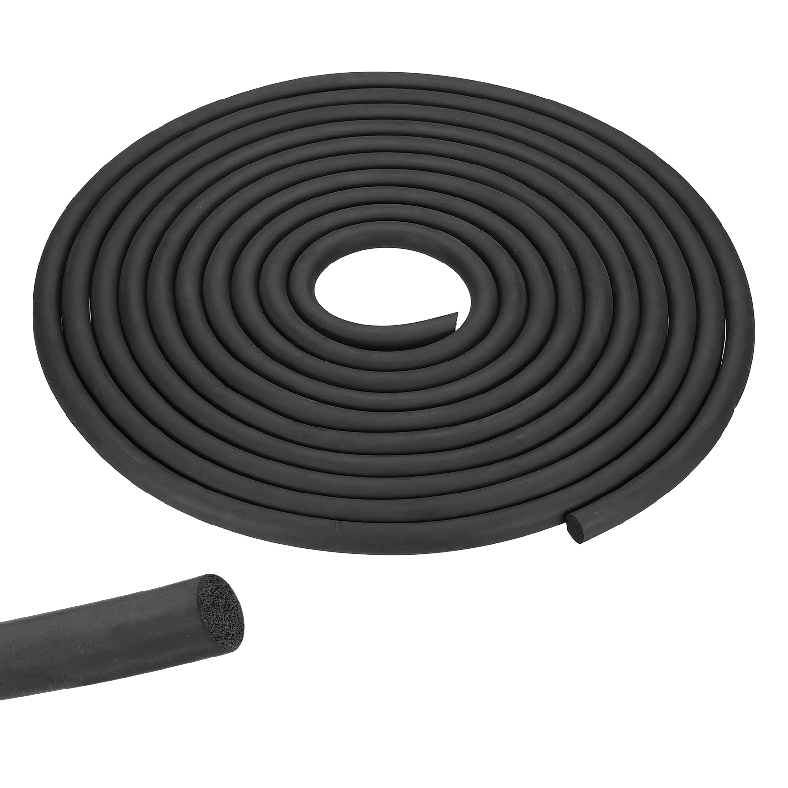 sourcing map Foam Backer Rod for Gaps and Joints, 14mm x 3Meters EPDM Rubber Foam Caulk Saver Weather Stripping Seal for Concrete Joints, Wall Cracks, Driveway and Joint Fillers, Black