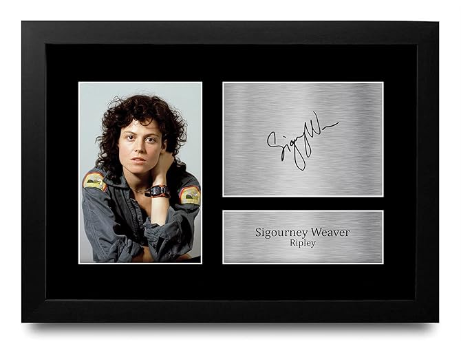 HWC Trading FR A4 Sigourney Weaver Alien Gifts Printed Signed Autograph Picture for Movie Memorabilia Fans - A4 Framed - (Framed) Sigourney Weaver