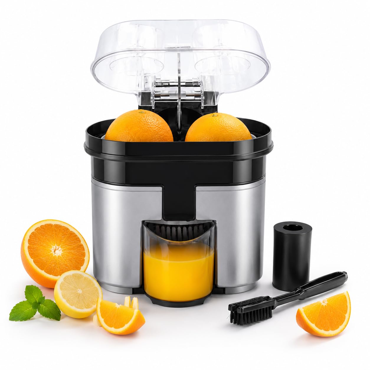 Spremiagrumi Elettrico, Capacità 401-600ml, Pressatura suDue Lati Integrato