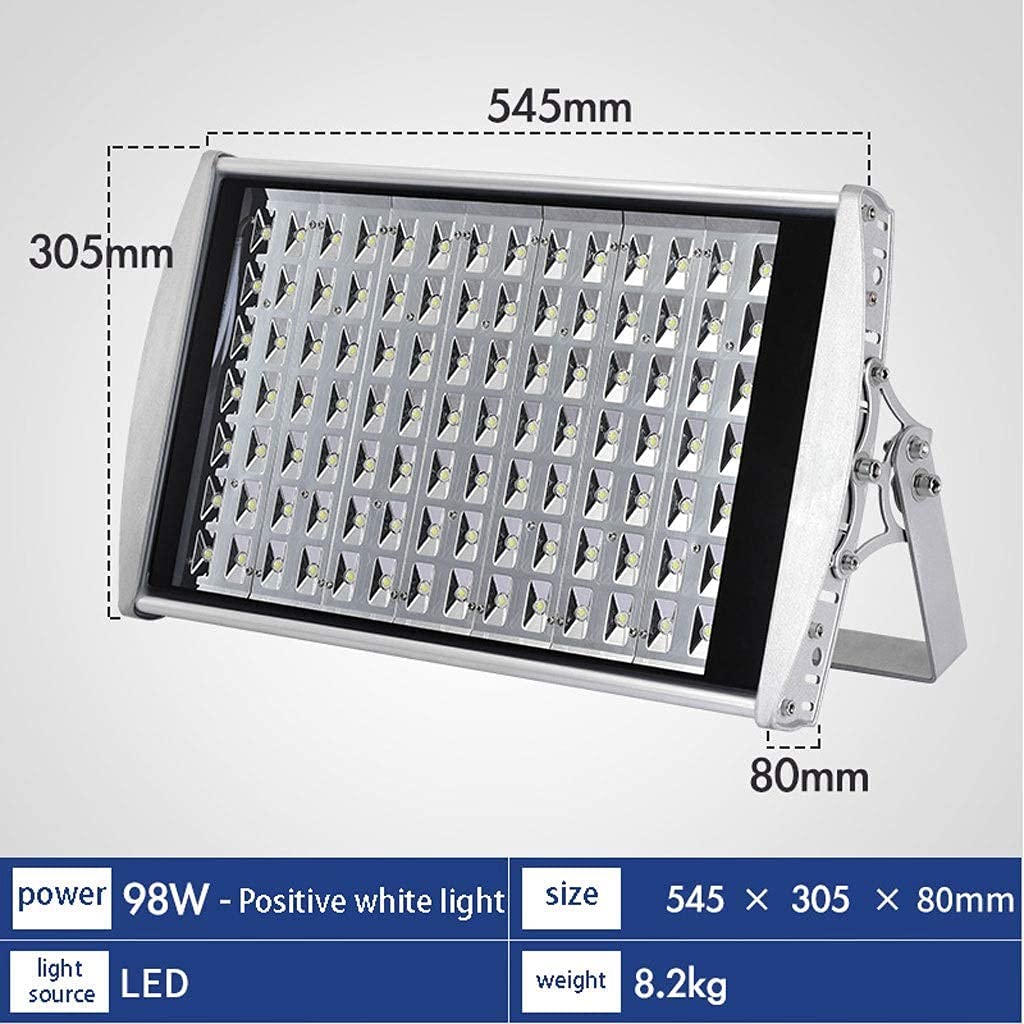 Reflektor LED do domu, oświetlenie tunelowe, oświetlenie stadionu zewnętrznego, wodoodporna lampa projekcyjna o dużej mocy Ip66/65, lampa robocza, pozytywne białe światło-98W