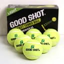 Good Shot Rubber Cricket Tennis Ball Light, (Pack of 6, Yellow) gallery image