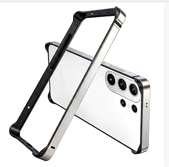 New Aluminum Frame Metal Bumper Frame Slim Hard Cover for Samsung Galaxy S26 Ultra Case, Metal Frame with Soft Inner Bumper, Raised Edge Protection Silver, for Samsung Galaxy S26 Ultra