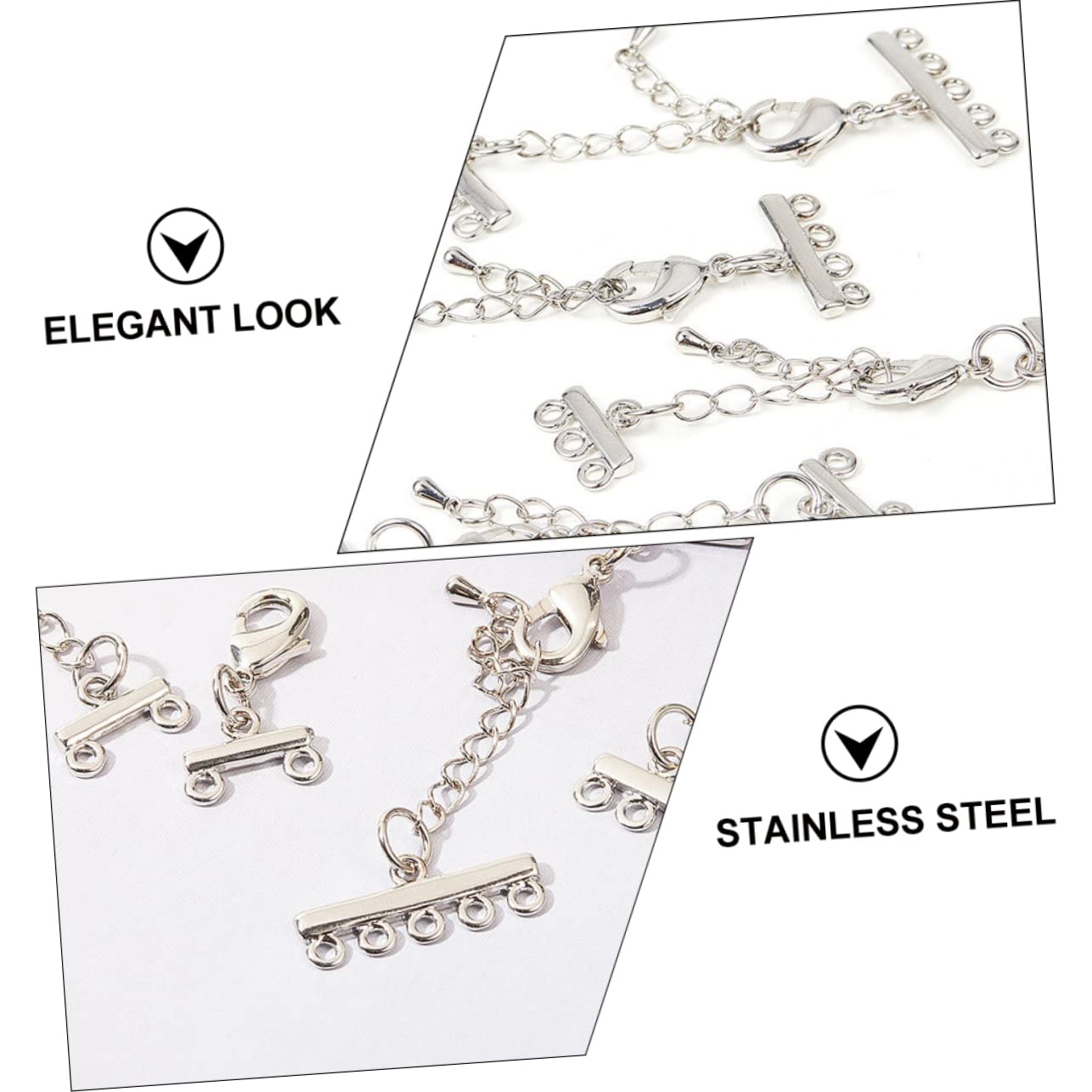 TEHAUX 16stücke Verlängerungsketten Für Armbänder Verstellbare Schmuckverbinder Für Schmuckprojekte Geeignet Für Armbänder Fußkettchen Und