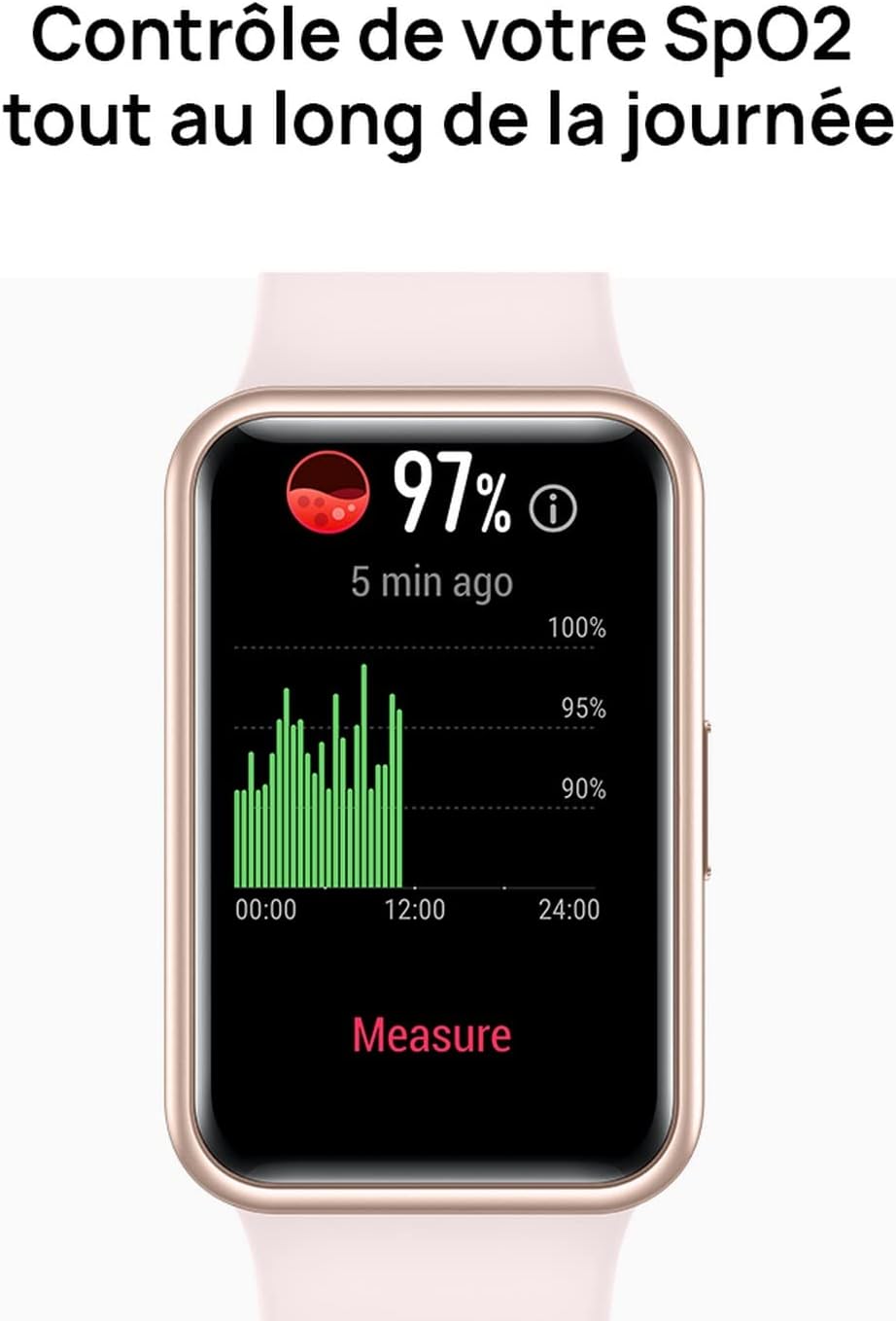 HUAWEI Watch FIT New displaying SpO2 levels