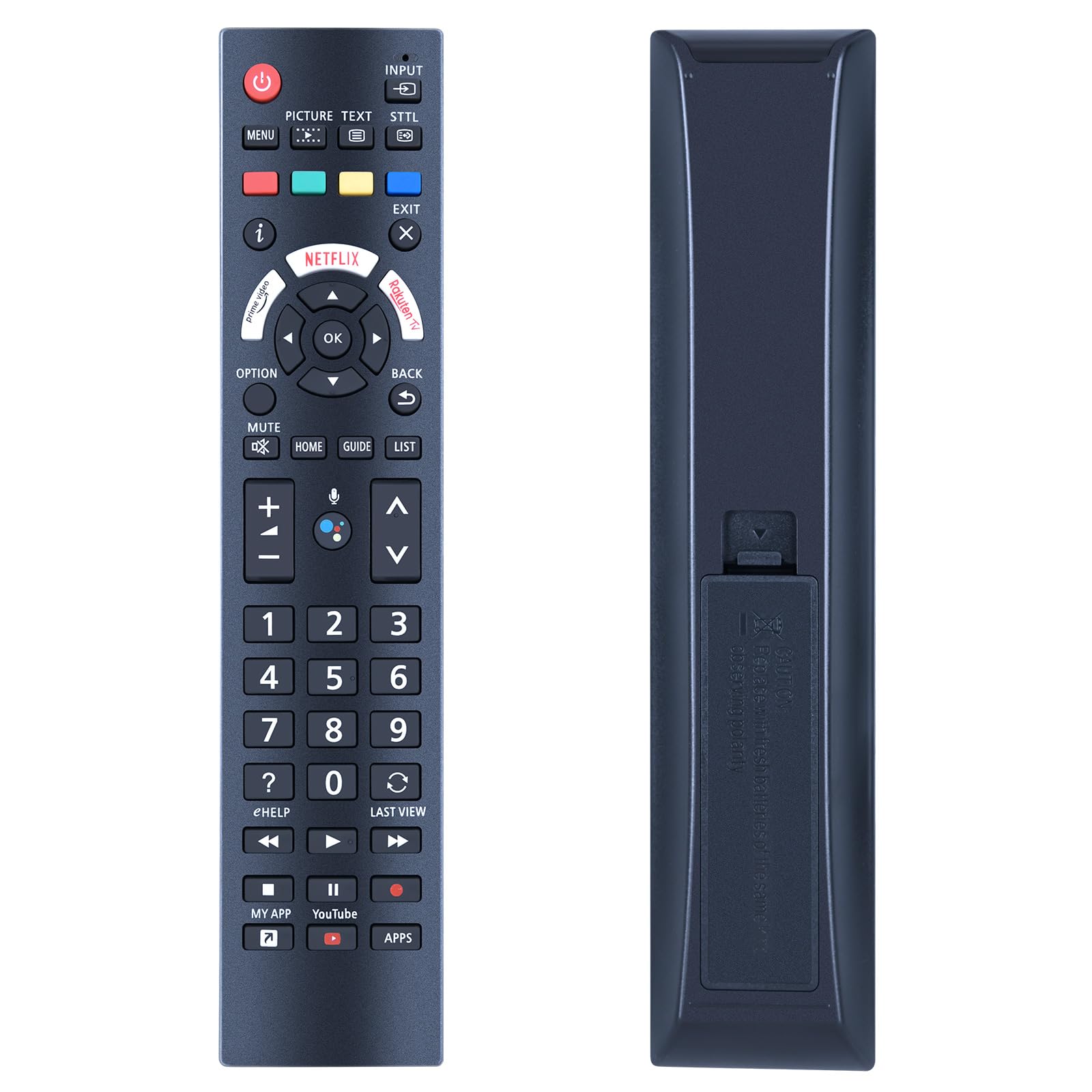N2QBYA000037 R3PA23 Remote Control For Panasonic TV TX-40JX800EZ No Voice, black