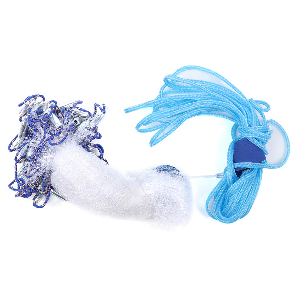 Filet de Pêche de Style Américain, Monofilament en Nylon Facile à Lancer à la Main pour la Pêche aux Appâts, Diamètre de adapté aux Océans