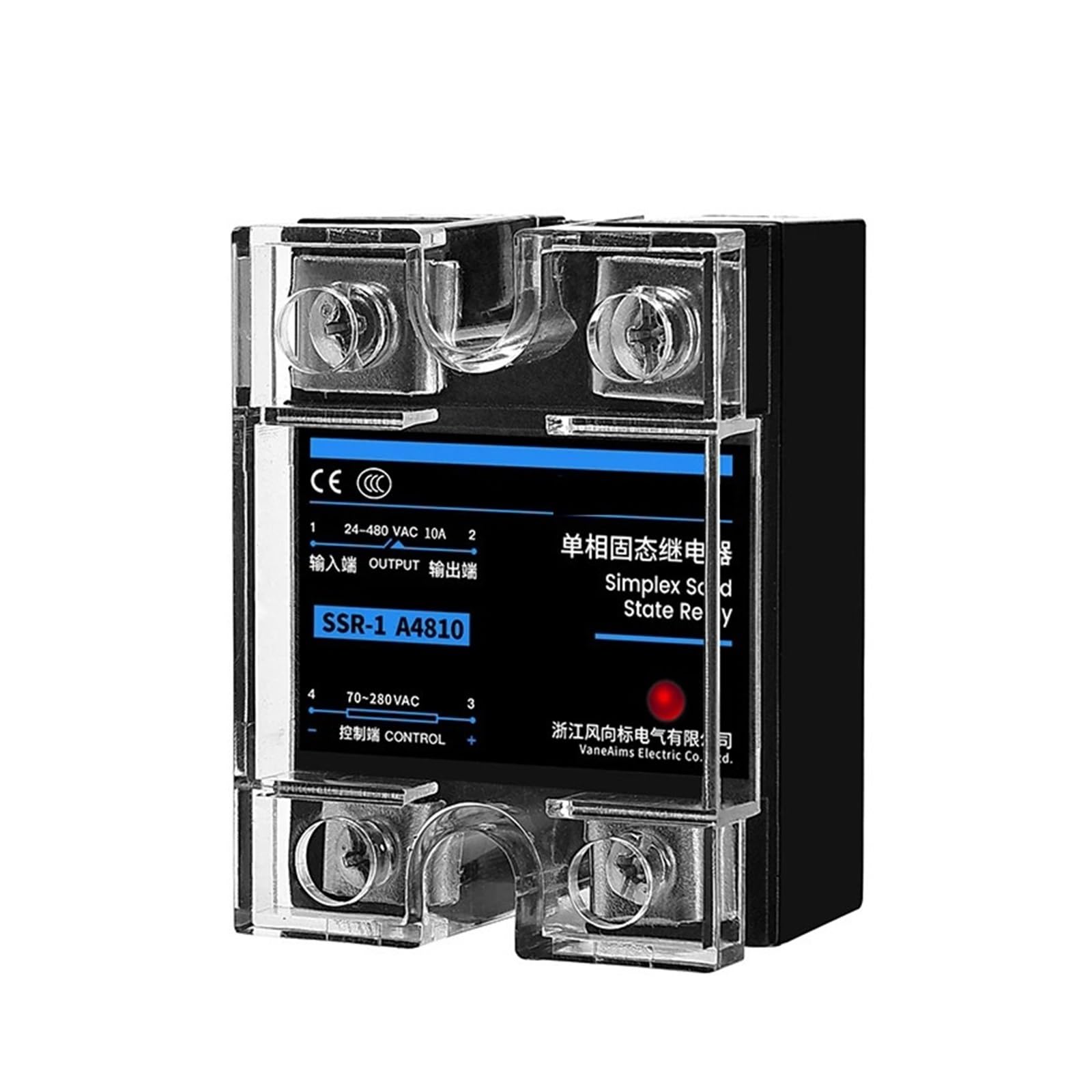 SSR-25DA SSR-40DA SSR-40AA Relè a stato solido monofase 10A 25A 40A 60A 80A 100A 120A DD DA Modulo AA for il controllo della temperatura(DC controlled DC,120A)