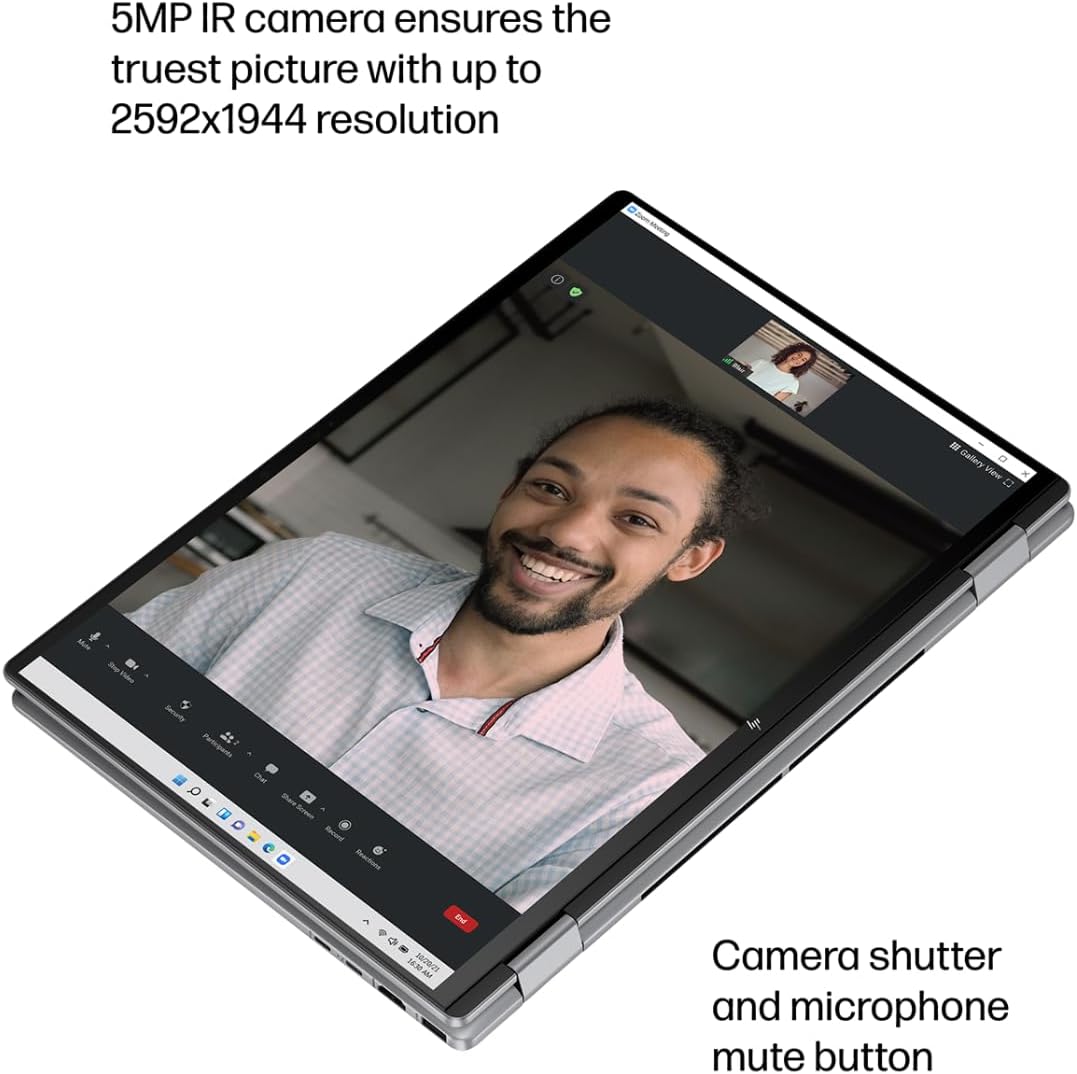 HP - Envy 2-in-1 16" Wide Ultra XGA (1920 x 1200) Touch-Screen Laptop - Ryzen 5 8640HS - 5MP IR Camera - Backlit KB - Windows 11 Pro - W/Mouse pad (8GB RAM | 1TB PCIe SSD)