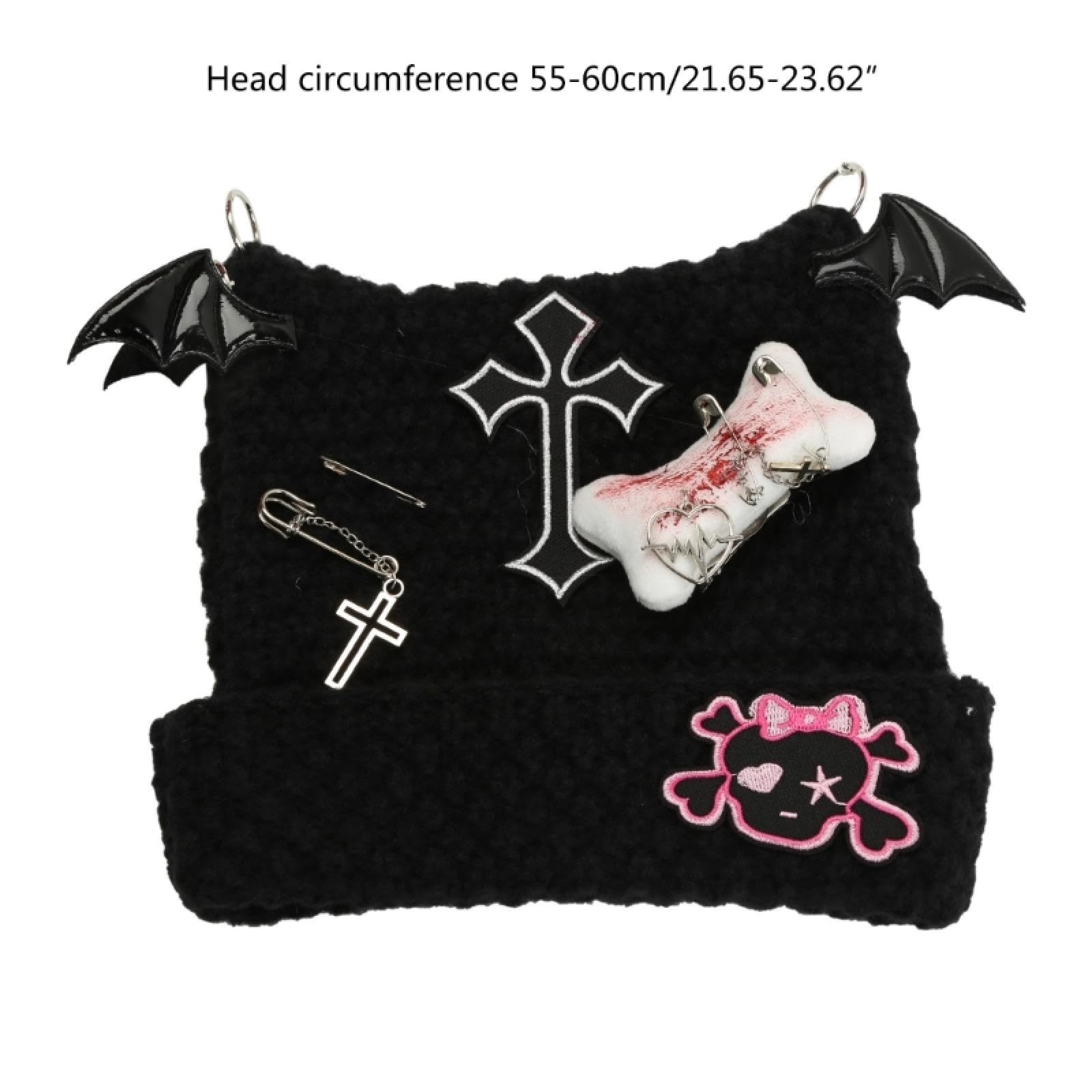 Strickmützen Hüte Mützen Caps Beanie Gestrickte Katze Handgemachte Katze Ohr Form Punk Hut