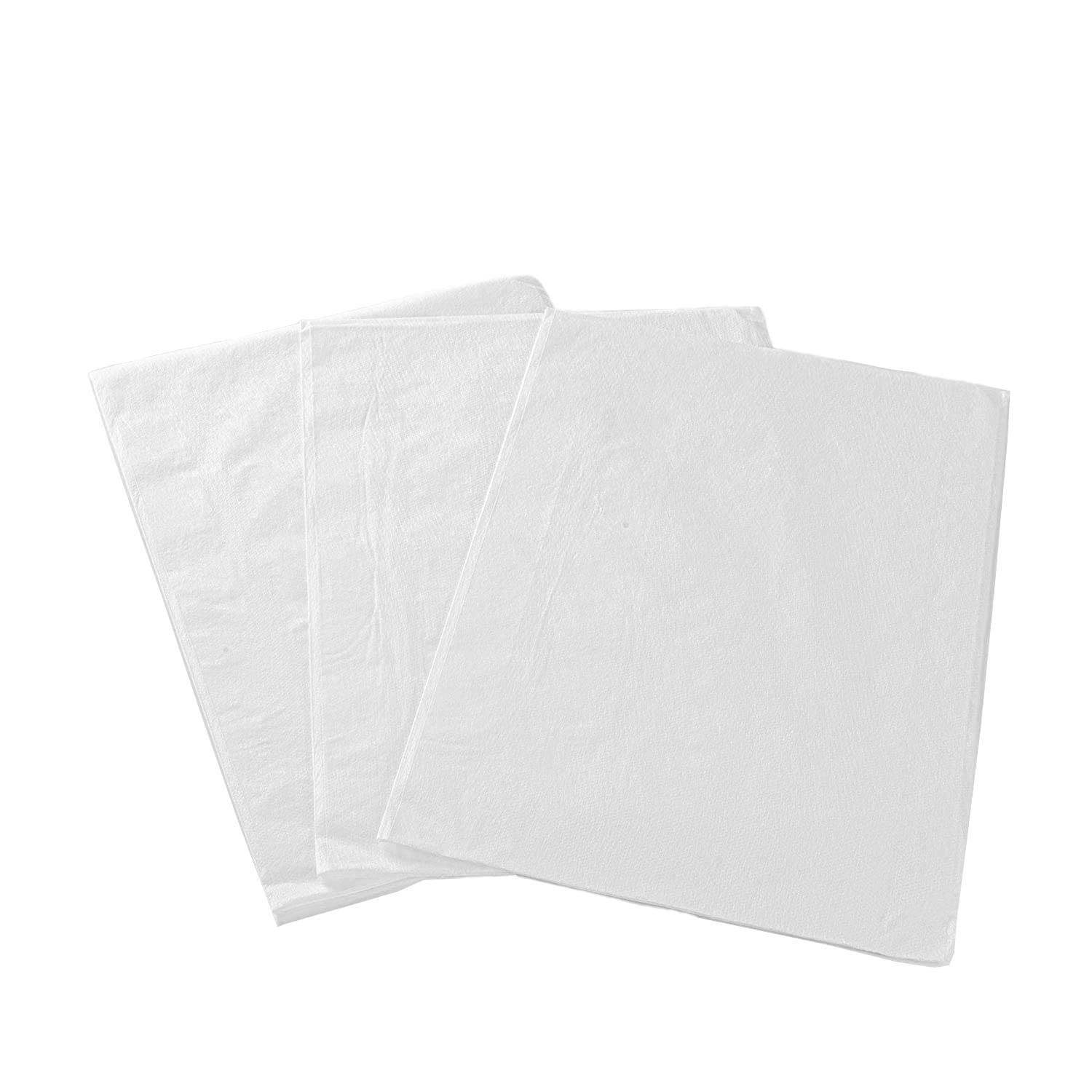 100 hojas de mesa de masaje, desechables, no tejidas, tela de polipropileno transpirable, 31 x 70 pulgadas, delgadas, no impermeables (blanco)