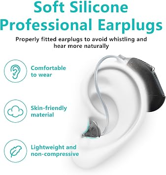 20PCS Hearing Aid Domes, Open Soft Silicone Replacement Umbrella Set