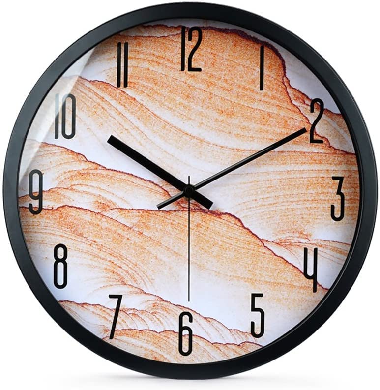 Horloge murale paysage en métal pour salon chambre et décoration maison