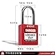 TRADESAFE Lockout Tagout Lock Set - Red - 10 Pack Safety Padlocks Keyed Differently - OSHA Compliant Loto Locks - 2 Keys Per Lock - for Lock Out Tag Out - Premium Grade