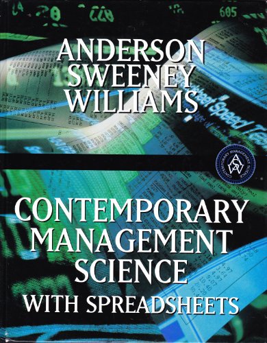 Contemporary Management Science with Spreadsheets 0538876093 Book Cover
