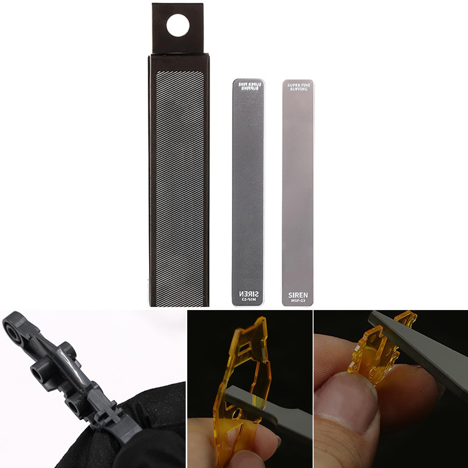 CHENZILIN Precise Polishing File Tool for Model Crafting and Detailing Model Makers with Ergonomic Handle for Comfortable Grip