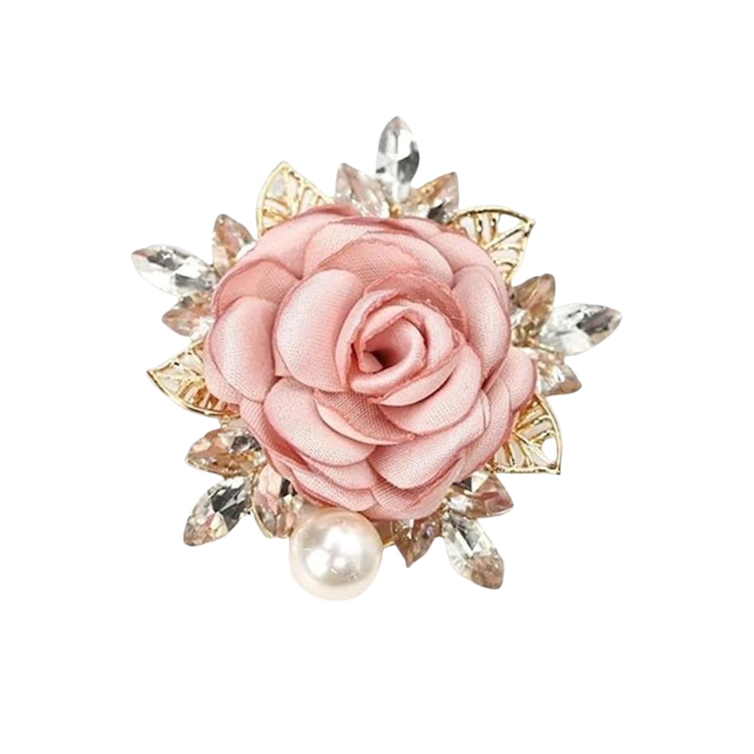 Elegant Floral Brooch Pin for Women, Saree Accessory Stylish Decorative Lapel Brooches for Dress, Blazer, Shawl, Gown - Elegant Ladies Decoration in Dresses-image-7