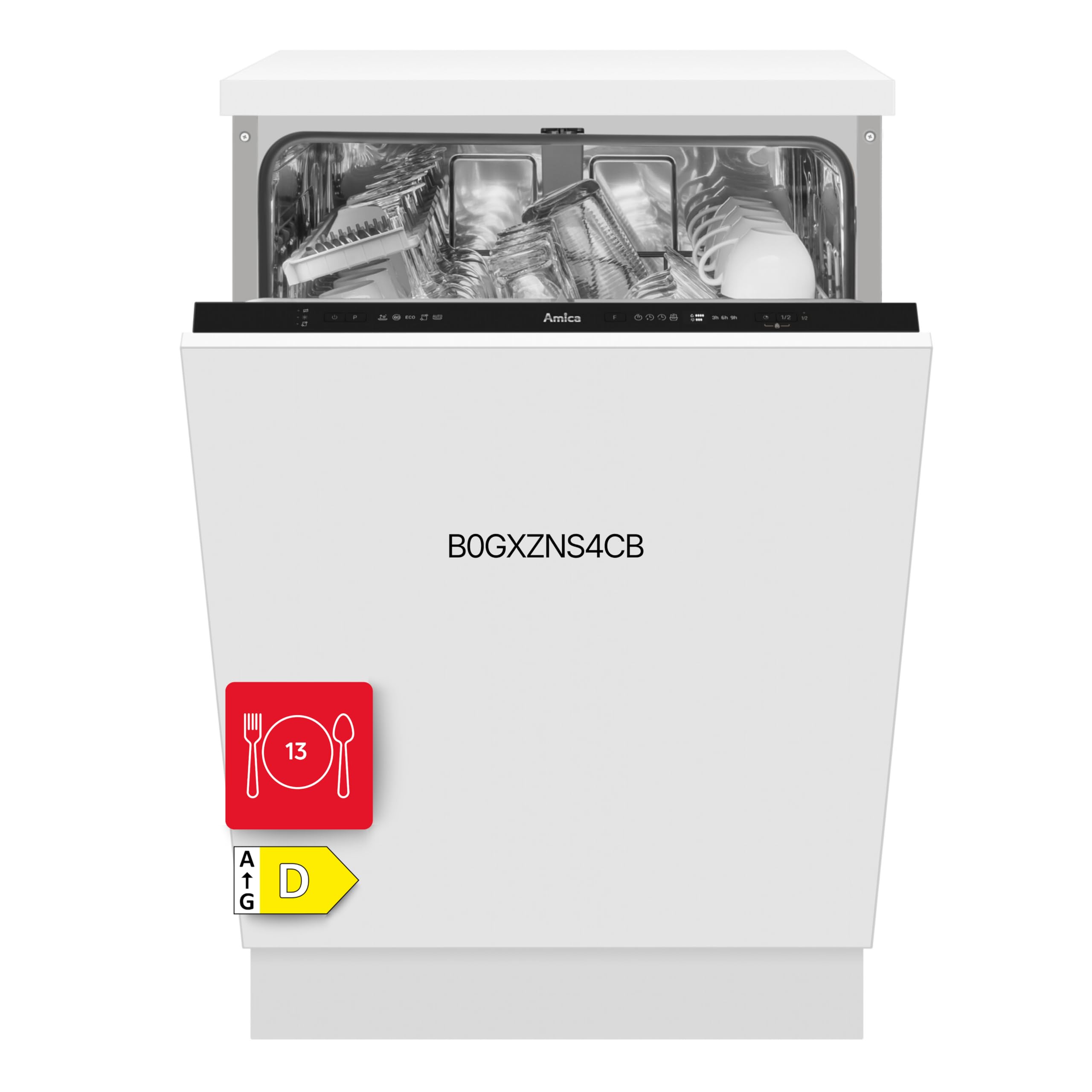 Amica EGSPV 597 916 zmywarka do naczyń do zabudowy / 13 MG / 3 kosze/5 progr/Auto/OpenDry/AQS /47dB/ klasa efektywności energetycznej D