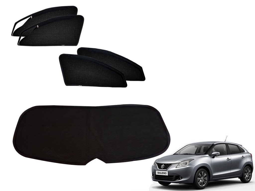 Kozdiko Zipper Magnetic Car Curtain Set of 4 Pcs with Dicky for Maruti Baleno-picture-49