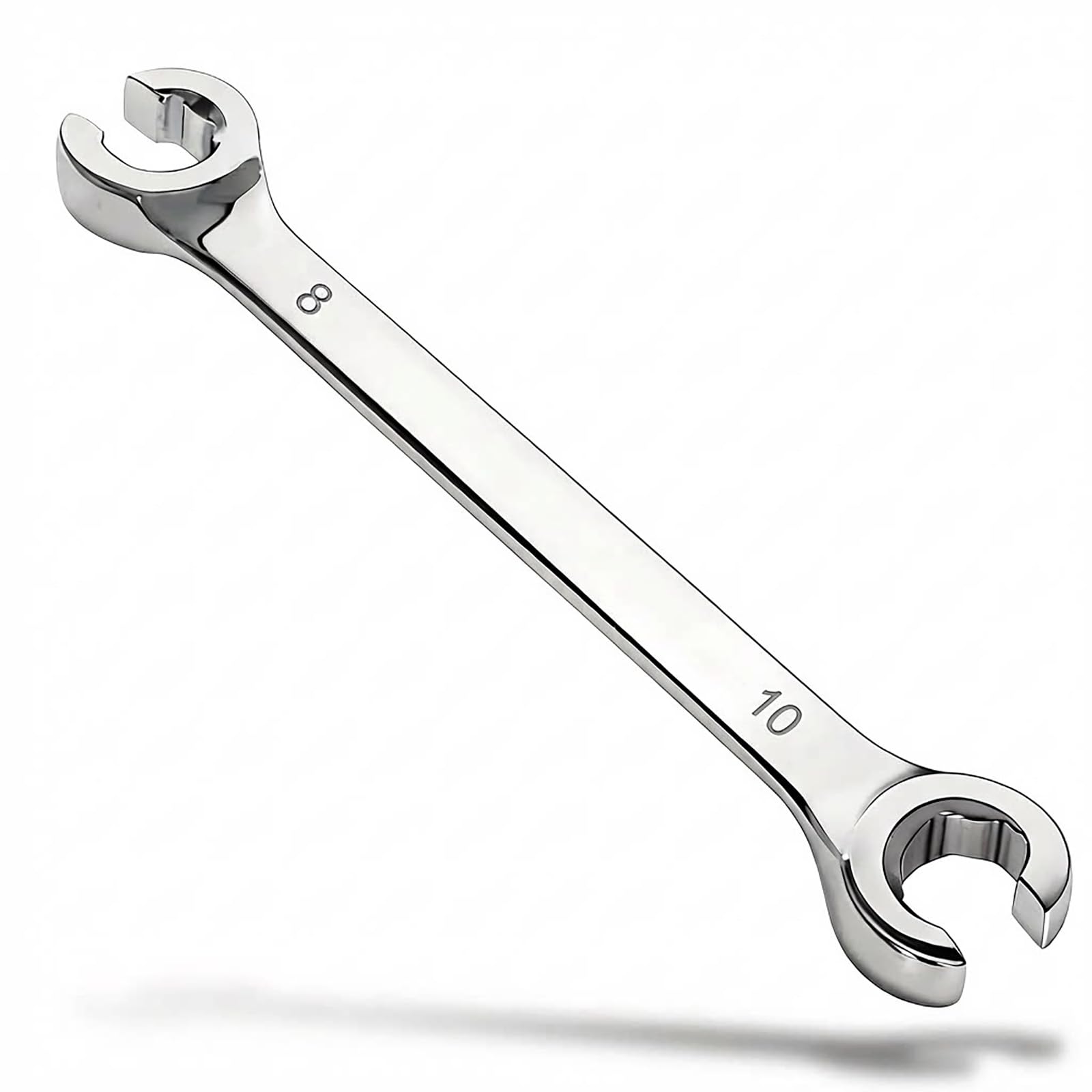 Utoolmart 8x10mm Tubing Wrench High Carbon Steel Ratcheting Double Head Flex Head Flare Nut SAE Wrench Set for Car-Wrench and Hand Tools 1pcs
